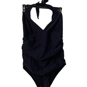 Ladies one piece halter bathing suit -size XL